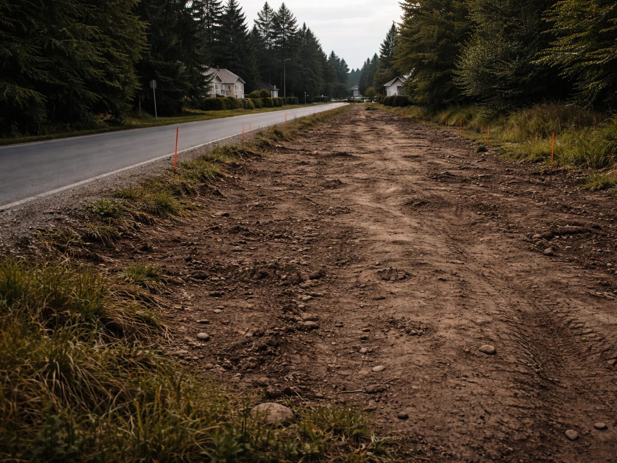 Prípojka kanalizácie a vodovodu pred prácami — Bojnice