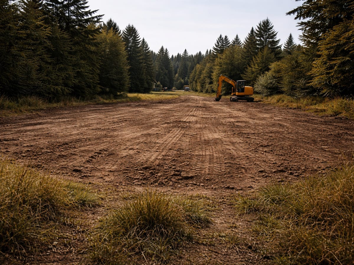 Búranie starej stodoly po prácach — Nováky